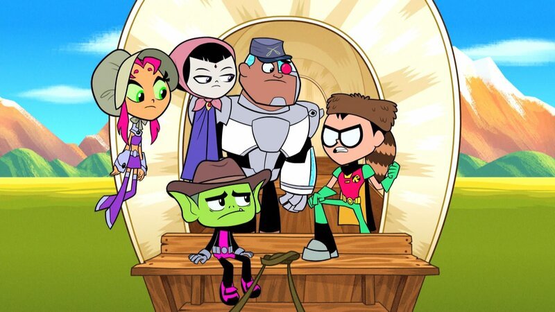 v.li.: Starfire, Raven, Beast Boy, Cyborg, Robin – Bild: Cartoon Network