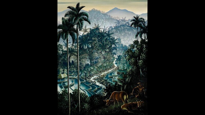 Sternstunde Kunst Walter Spies – Eine vergessene Künstlerlegende auf Bali Walter Spies, Riverscape with Herdsman and Cows, 1938 Copyright: SRF/Afterhours Books Jakarta – Bild: SRF/Afterhours Books Jakarta Sternstunde Kunst Walter Spies – Eine vergessene Künstlerlegende auf Bali Walter Spies, Riverscape with Herdsman and Cows, 1938 Copyright: SRF/Afterhours Books Jakarta – Bild: SRF/Afterhours Books Jakarta