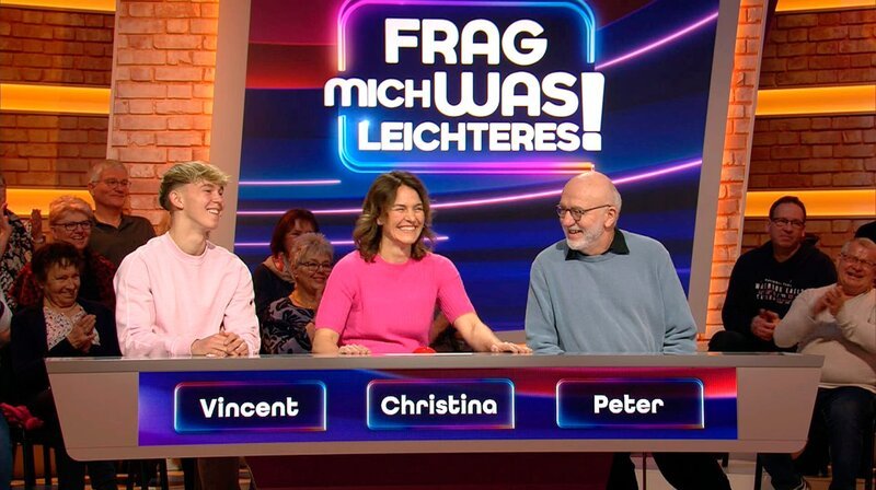 Die Kandidaten Vincent Hofer, Christina Fischer und Ernst Peter Fischer. – Bild: NDR/​UFA Show & Faktual