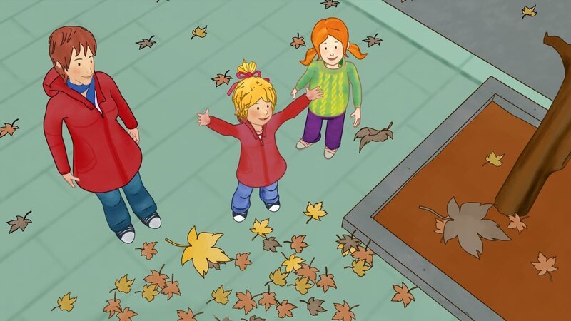 Hurra, der Herbst ist da! Das ist das perfekte Wetter, um Drachen steigen zu lassen. – Bild: ZDF/​Henning Windelband/​Youngfilms GmbH