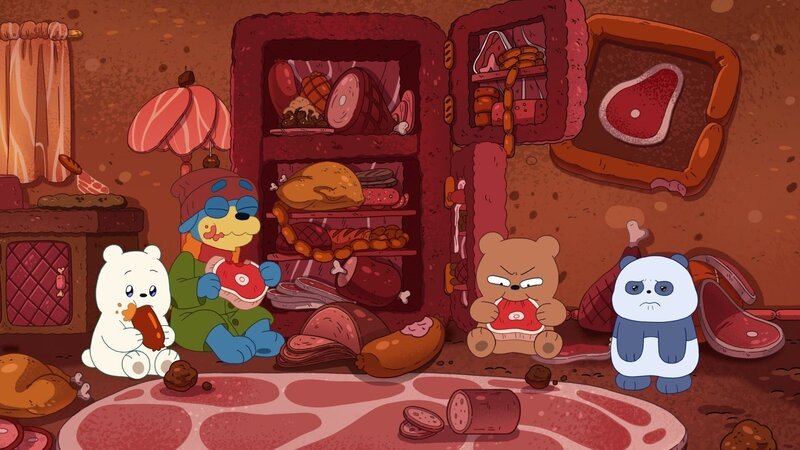 Baby Ice Bear, Squatter Otter, Baby Grizz, Baby Panda – Bild: Courtesy of Warner Brothers