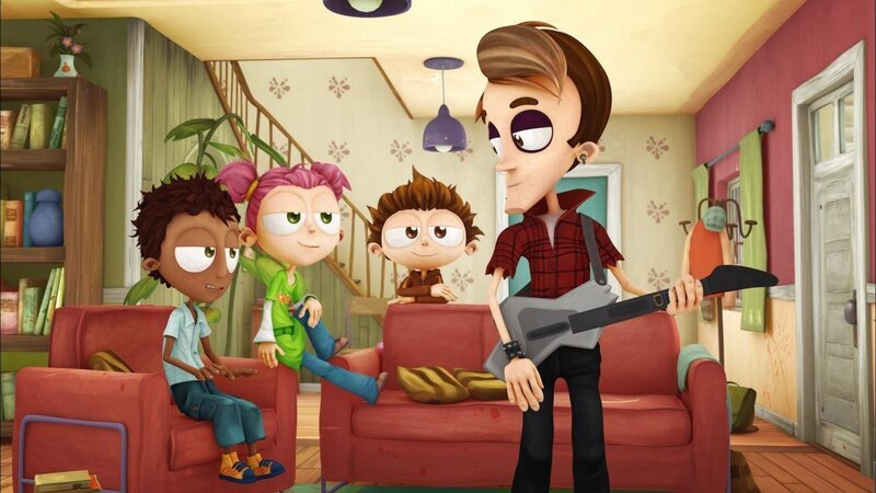 L-R: Sherwood, Lola, Angelo and Dad – Bild: PLURIMEDIA (TAT productions – Groupe Master Image)