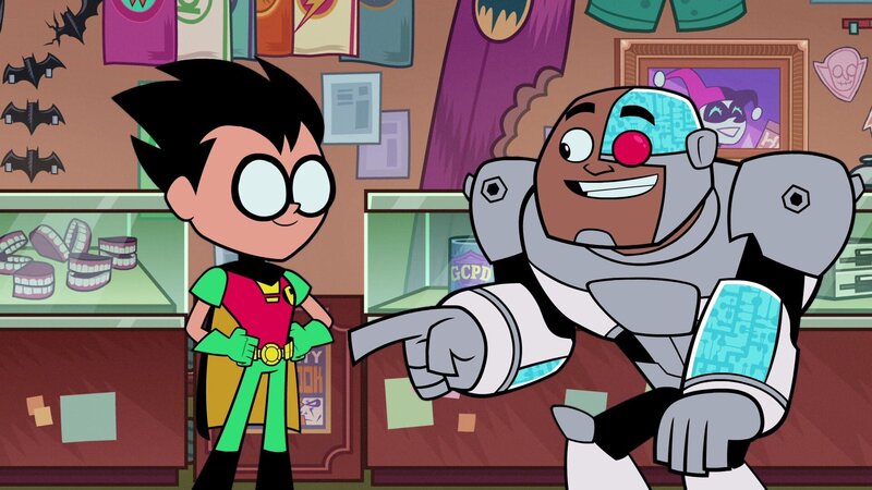 v.li.: Robin, Cyborg – Bild: Cartoon Network