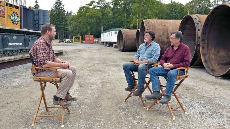 L – R: Matty Blake, Rick Lagina, Marty Lagina – Bild: box /​ THE HISTORY CHANNEL /​ Prometheus Entertainment