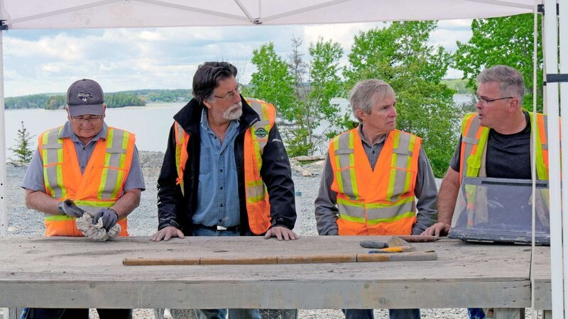L – R: Charles Barkhouse, Rick Lagina, Craig Tester, Terry Matheson. – Bild: THE HISTORY CHANNEL /​ Prometheus Entertainment