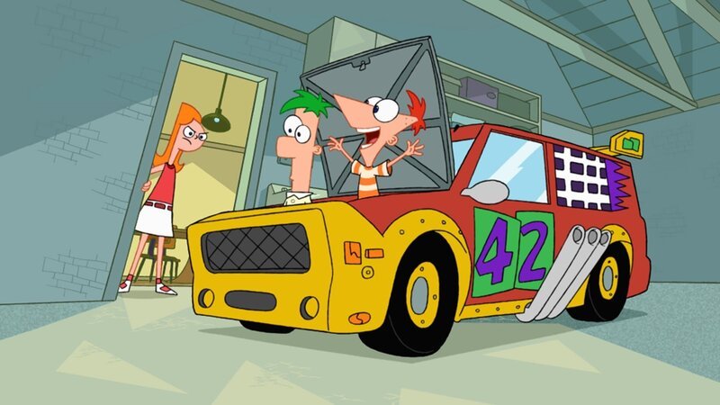 L-R: Candace, Phineas und Ferb – Bild: Disney Channel