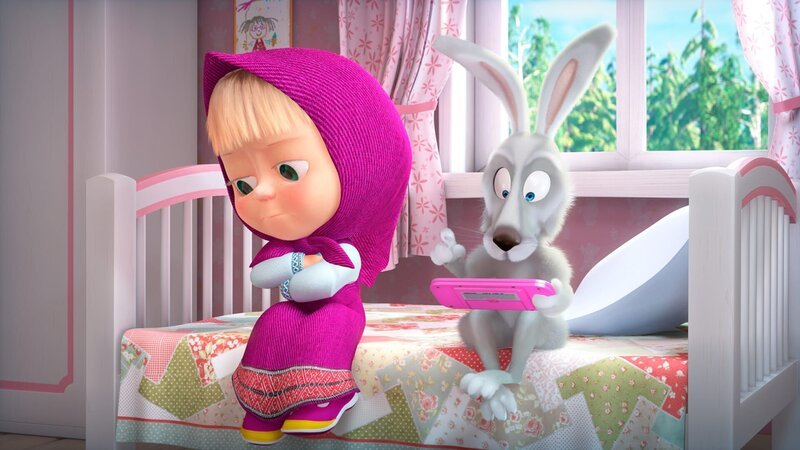 Mascha und der daddelnde Hase. – Bild: KiKA/​Animaccord LTD