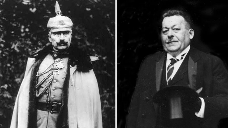 Zwei Männer, wie sie gegensätzlicher kaum sein konnten: Kaiser Wilhelm II. und der Sozialdemokrat Friedrich Ebert. In ihren Biografien spiegeln sich die Konflikte des Kaiserreichs. – Bild: Honorarfrei
