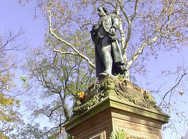 Schillerdenkmal in Marbach. – Bild: MDR