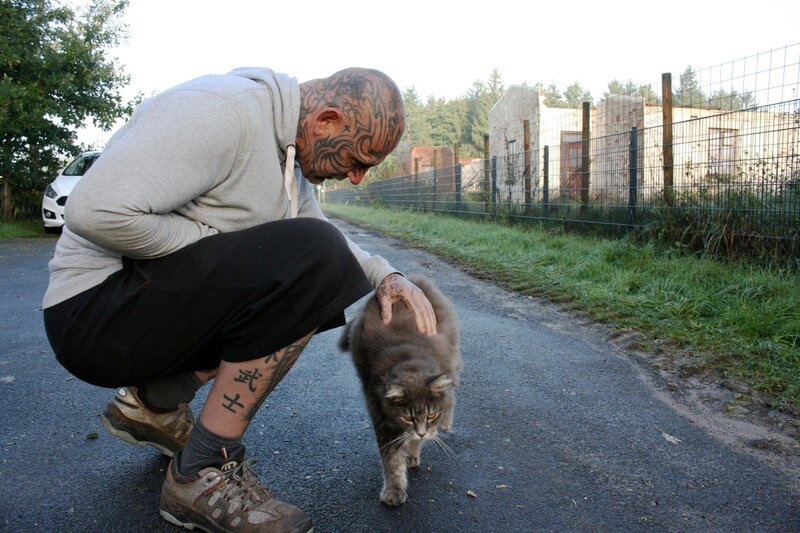 Popeye mit Katze „Alabaster“ – Bild: Unbekannt
