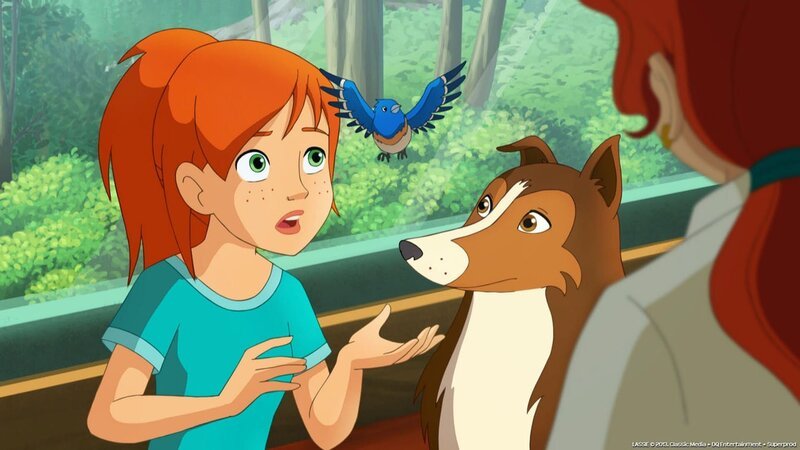 Zoe hat den kleinen Vogel Zuli gesund gepflegt und nun soll er wieder frei gelassen werden, damit er noch vor dem nahenden Winter in den warmen Süden fliegen kann. – Bild: ZDF/​Classic Media/​DC Entertainment/​Superprod