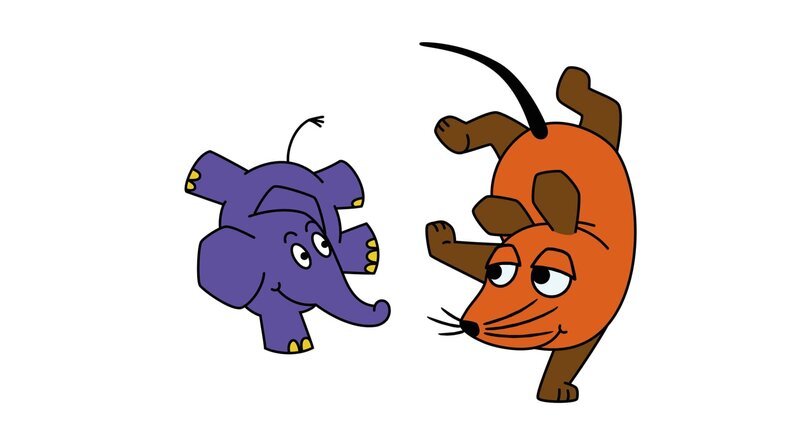 Die Maus und der Elefant. – Bild: BR/​Trickstudio Lutterbeck/​WDR