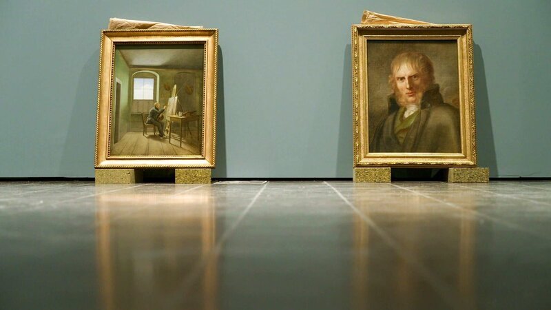 Vorbereitungen für die Ausstellung in der Hamburger Kunsthalle. – Bild: ORF/BR/ARTE Vorbereitungen für die Ausstellung in der Hamburger Kunsthalle. – Bild: ORF/BR/ARTE