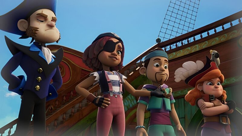 Die ausbildenden Lehrer der Pirate Academy sind alles erfahrene Haudegen, die den Schülern alles beibringen, was ein Pirat können muss. – Bild: ZDF/​Method Animation/​Mediawan kids & family