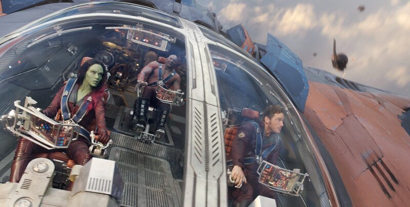 Marvel’s Guardians Of The Galaxy L to R: Gamora (Zoe Saldana), Groot (voiced by Vin Diesel), Drax the Destroyer (Dave Bautista) and Peter Quill/​Star-Lord (Chris Pratt) Ph: Film Frame – Bild: WDS – Walt Disney Studios /​ MKNS