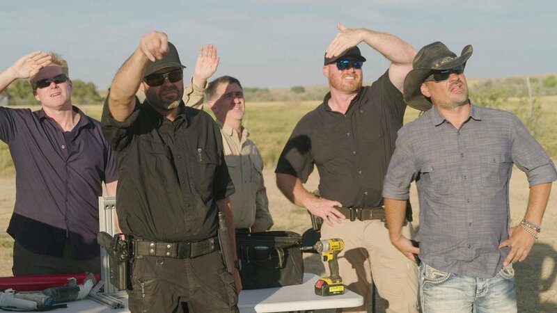 L – R: Travis Taylor, Bryant ‚Dragon‘ Arnold, Erik Bard, Kaleb Bench, Thomas Winterton – Bild: stan /​ © THE HISTORY CHANNEL /​ Prometheus Entertainment