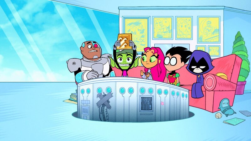 v.li.: Cyborg, Beast Boy, Starfire, Robin, Raven – Bild: Cartoon Network