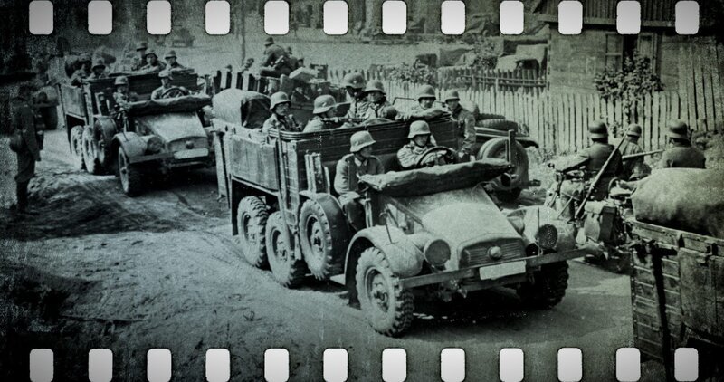 Privataufnahmen beteiligter Soldaten bieten erstmals private Einblicke hinter den propagandistischen Siegeszug der deutschen Wehrmacht. – Bild: ZDF und Tobias Lenz./​Tobias Lenz