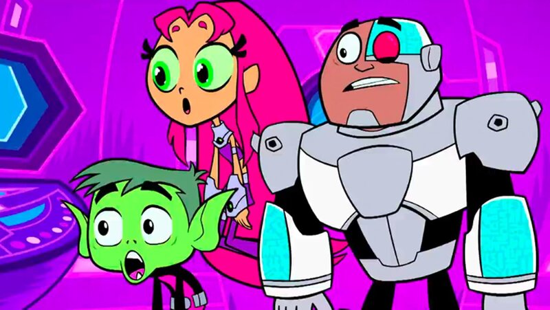v.li.: Beast Boy, Starfire, Cyborg – Bild: Cartoon Network