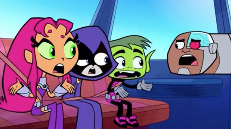 v.li.: Starfire, Raven, Beast Boy, Cyborg – Bild: Cartoon Network