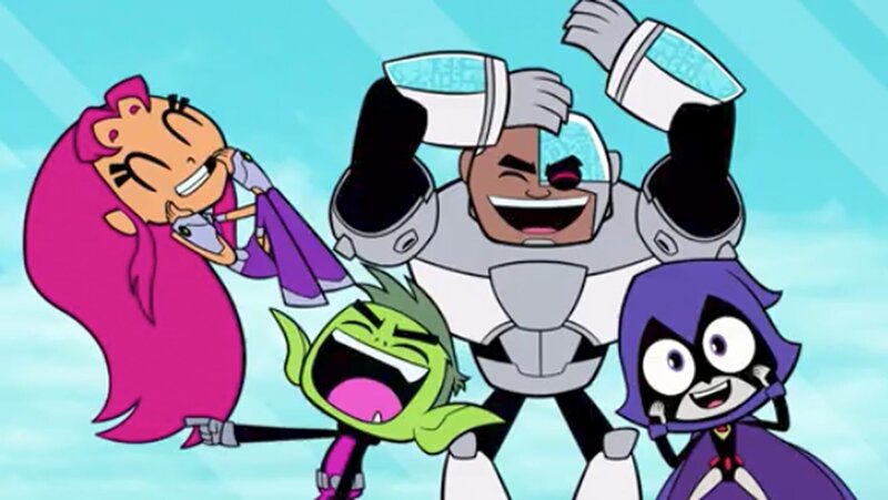 Starfire, Beast Boy, Cyborg, Raven. – Bild: Cartoon Network