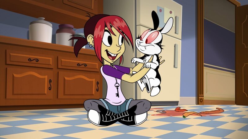 L-R: Mina Monroe (voiced by Kari Wahlgren), Bunnicula (voiced by Chris Kattan) – Bild: Turner