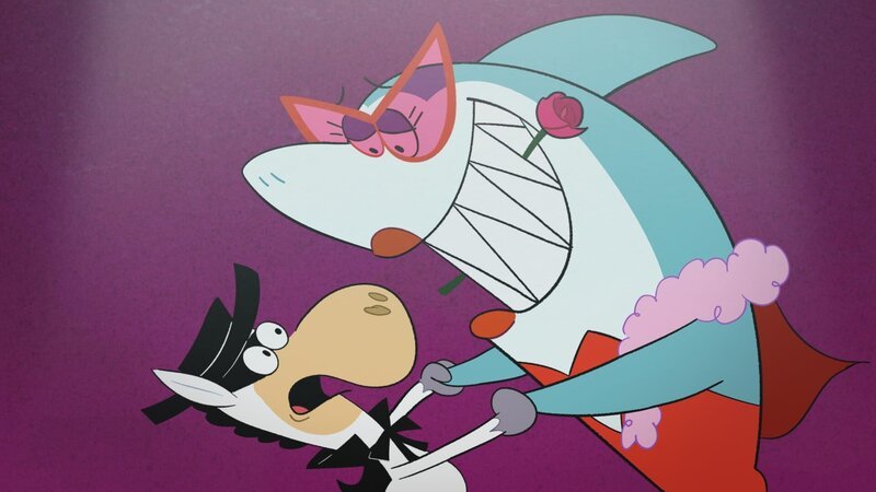 v.li.: El Kabong, Jabberjaw als Lady Danjjer – Bild: Warner Brothers