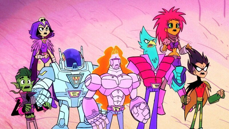 Beast Boy, Raven, B.E.R., Starfire, Robin – Bild: Cartoon Network