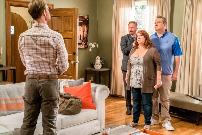 James Van Der Beek (Bo Johnson), Jesse Tyler Ferguson (Mitchell Pritchett), Dana Powell (Pameron Tucker), Eric Stonestreet (Cameron Tucker). – Bild: ORF/​20th Century Fox