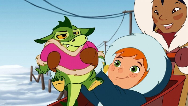 Der völlig verfrorene Hektor beschwert sich bei Lilli. – Bild: ORF/​DOR Film/​Trixter Productions, Vivatoon