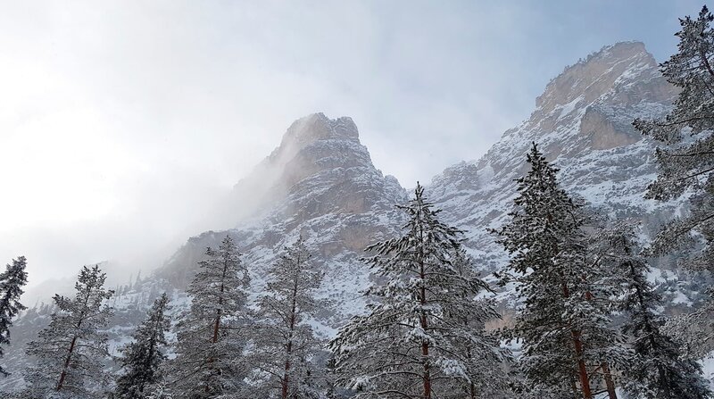 Dolomiten im Winter – Bild: SR/​ Julia Leiendecker /​ ZDF