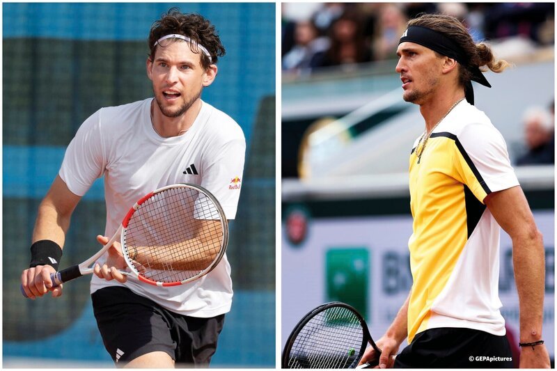 v.li.: Dominic Thiem vs Alexander Zverev – Bild: ServusTV /​ GEPApictures /​ Leo Rosas /​ Red Bull Content Pool