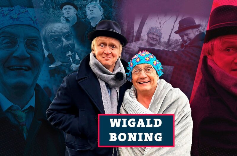 Pierre M. Krause (l.) mit Wigald Boning – Bild: SWR/​dibido