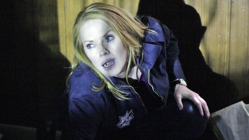 Catherine Willows (Marg Helgenberger) wird attackiert, als sie dabei ist die mysteriöse Krankheit an der bereits eine Reihe von Menschen in Las Vegas nun gestorben sind, zu erforschen. – Bild: MG RTL D /​ CBS
