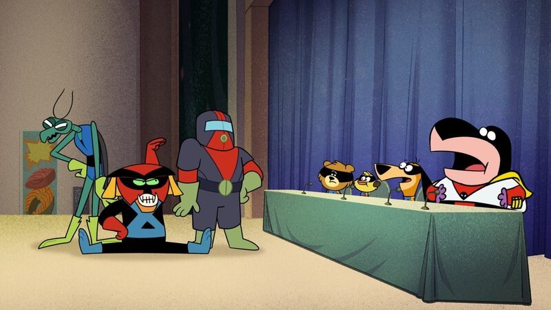 v.li.: Zorak, Brak, Moltar, Shag Rugg, Yakky Doodle, Augie Doggie, Peter Potamus – Bild: Warner Bros. Animation