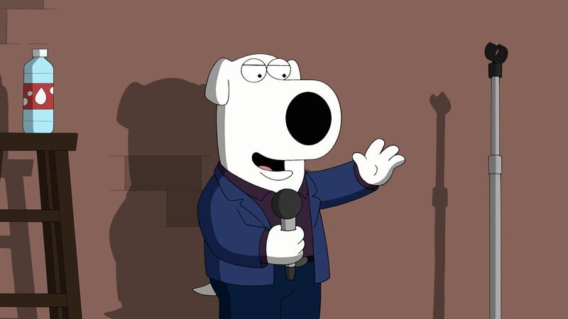 Versucht sich als Stand-up-Comedian und bekommt deswegen Ärger mit Stewie: Brian … – Bild: Fox and its related entities