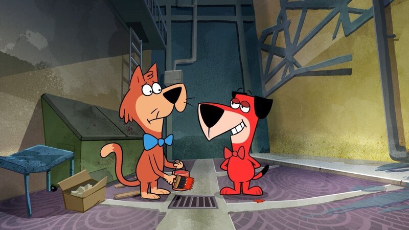 v.li.: Mr. Jinks, Huckleberry Hound – Bild: Warner Bros. Animation