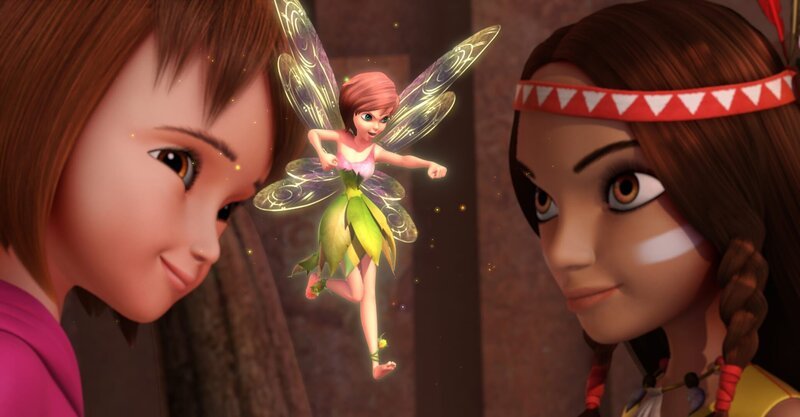 Wendy, Tinkerbell und das Indianermädchen. – Bild: ZDF/​DQ Entertainment
