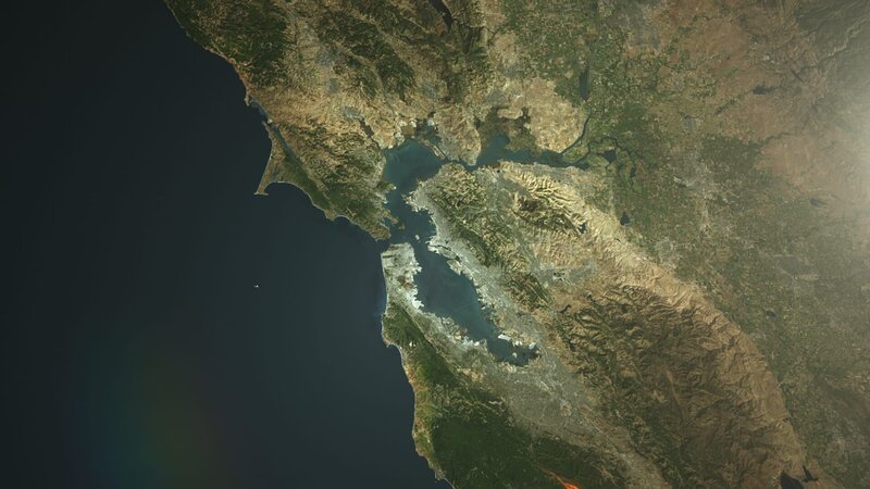Satellite view of San Francisco Bay. – Bild: The National Geographic Channel