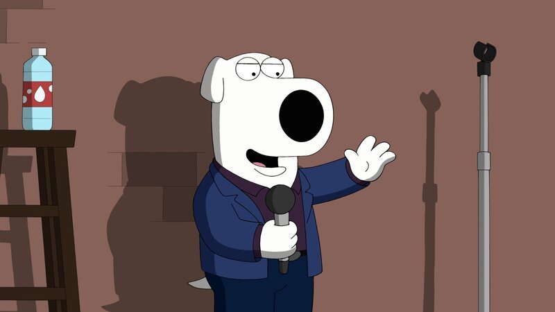 Versucht sich als Stand-up-Comedian und bekommt deswegen Ärger mit Stewie: Brian … – Bild: Fox and its related entities