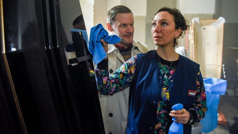 David Oberkogler, Ursula Strauss. – Bild: ORF/​Hubert Mican