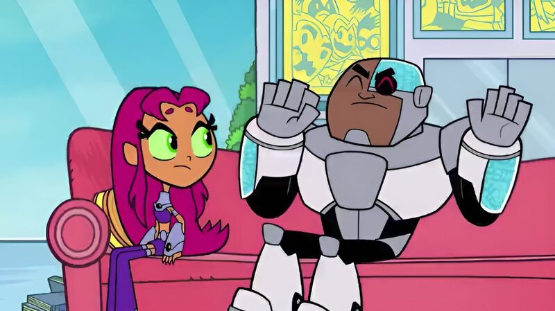 v.li.: Starfire, Cyborg – Bild: TM and The Cartoon Network, Inc.