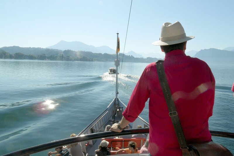 Michael an Bord des Raddampfers „Uri“ – Bild: ZDF/​SR/​Julia Leiendecker