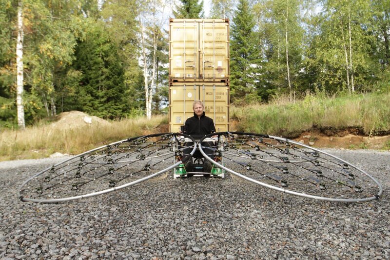 Axel Borg and the manned multirotor. – Bild: Discovery Communications