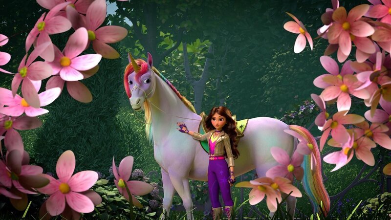 An der Unicorn Academy gibt es für die Teenagerin Sophia viel über fantastische Kreaturen zu lernen. Doch eine dunkle Macht will zurückkehren und die Einhorn-Magie vernichten! – Bild: SUPER RTL