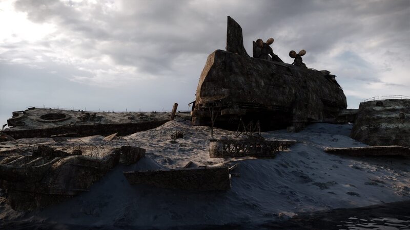 The drained wreck of the biggest battleship to ever sail. – Bild: ELECTRIC PICTURES Lizenzbild frei
