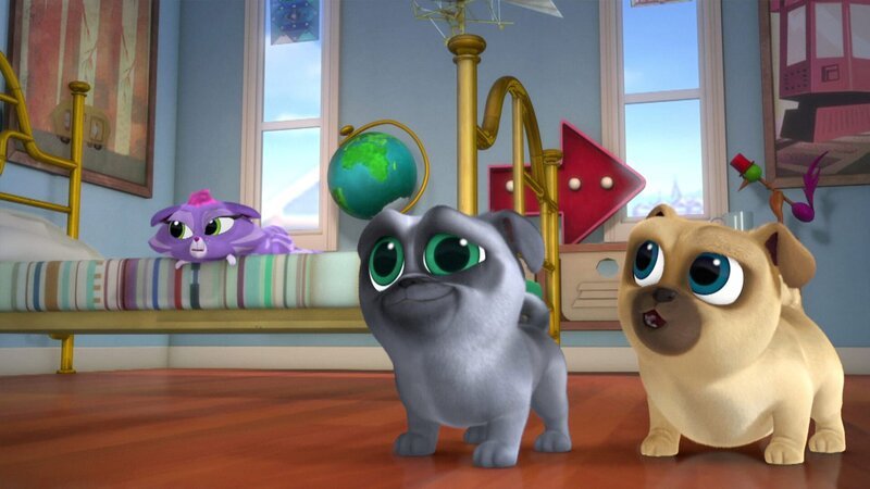L-R: Bingo (voiced by Issac Ryan Brown), Rolly (voiced by Sam Lavagnino) – Bild: 2013 The Walt Disney Company Germany