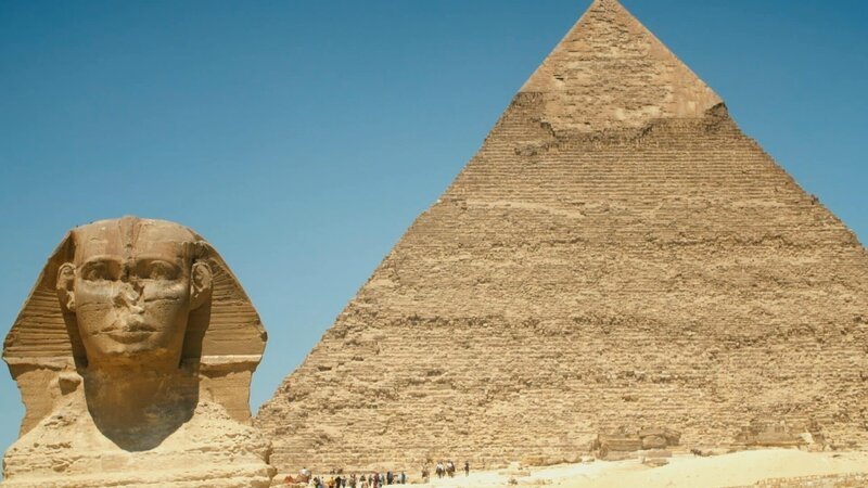 Wächter der Pyramiden: Die große Sphinx von Gizeh hat den Kopf eines Menschen und den Körper eines Löwen. – Bild: Windfall Films