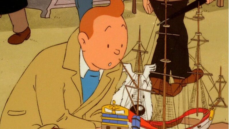 Auf einem Flohmarkt entdeckt Tim über ein Modellschiff, dessen Anblick ihn sofort in seinen Bann zieht. Ohne zu zögern erwirbt er es, jedoch ahnt er nicht, welche ungeahnten Folgen dieser Kauf nach sich ziehen wird. – Bild: ZDF/​Ellipsanime/​France 3/​M6/​Nelvana