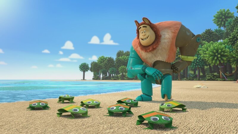 Froschlotse Bevel hat ein Herz für Frösche. – Bild: KiKA/​BBC/​Boat Rocker Rights Inc.